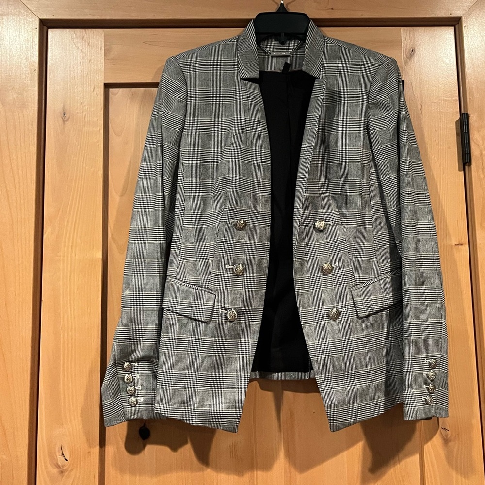 White House Black Market - Fitted Blazer with Silver Buttons, Size: 6